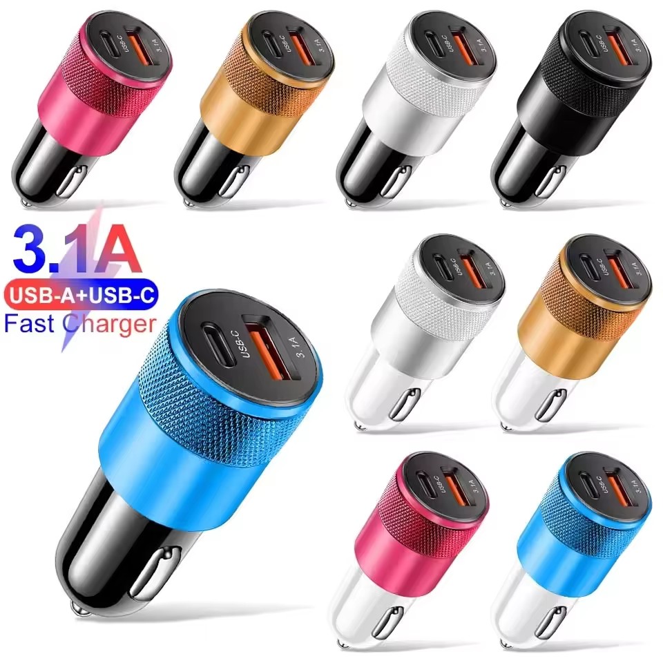 Fast Ev Charger - Carregador de carro USB de 66W,
