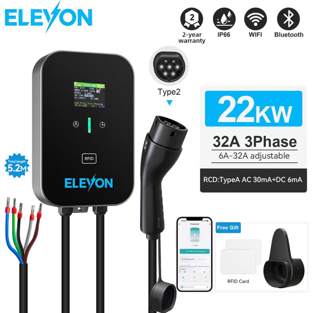 Wallbox Ev - Estação de Carregamento ELEVON EV 22KW