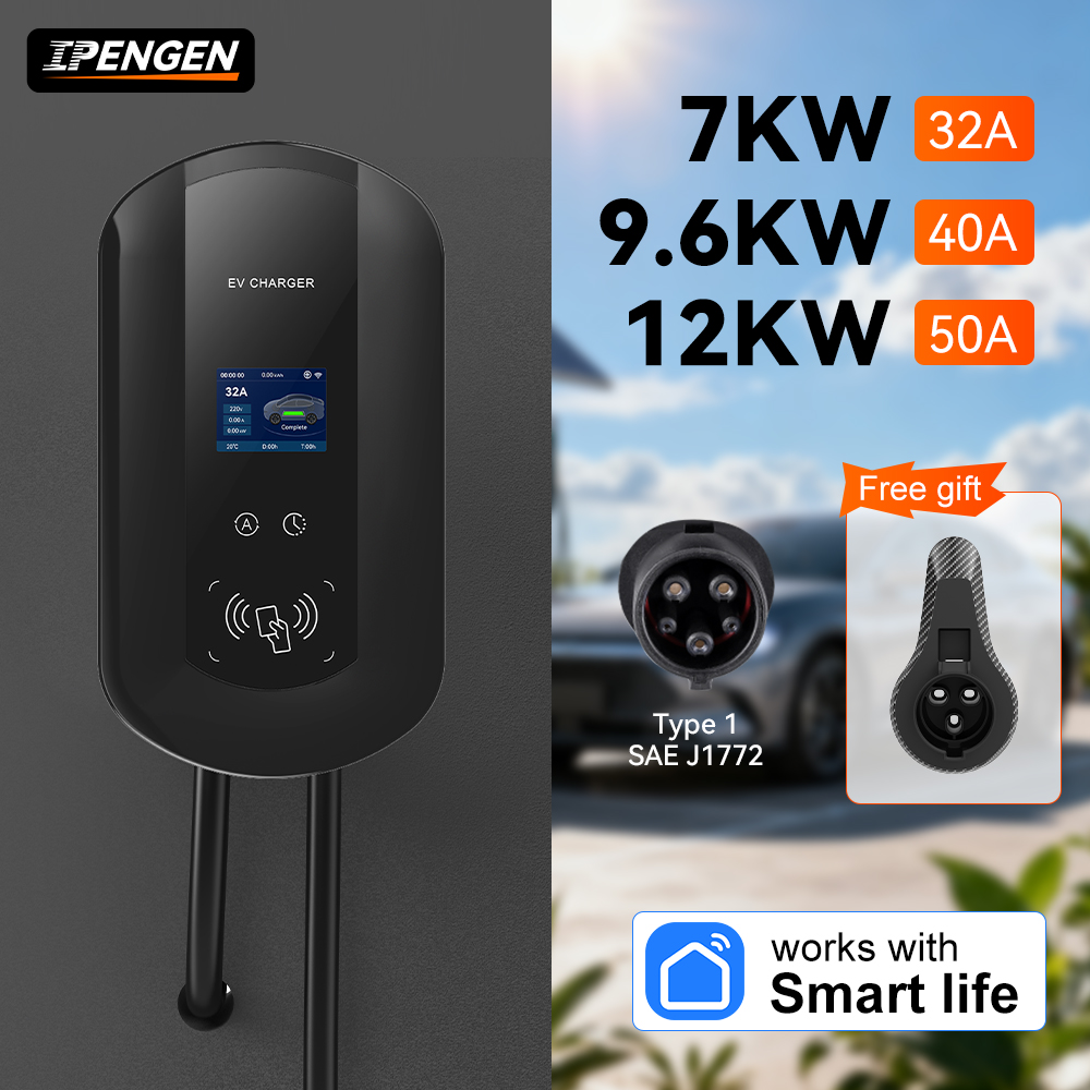 Ev Charging Cable - Estação de Carregamento EV IPENGEN 32A/40A/50A