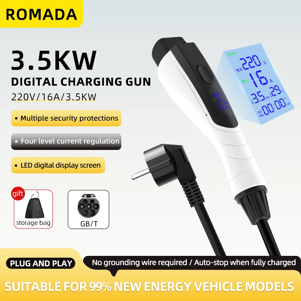 NOVO Carregador Portátil EV 3. - Ev Charger Adapter avaliação e preço